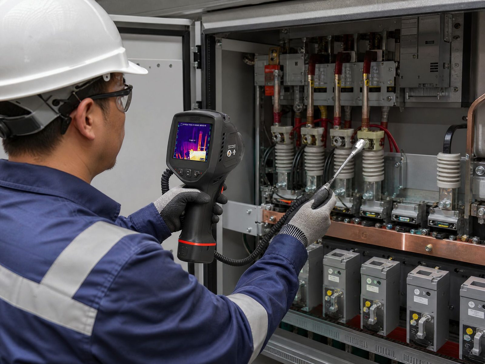 Partial discharge detection in MV switchgear